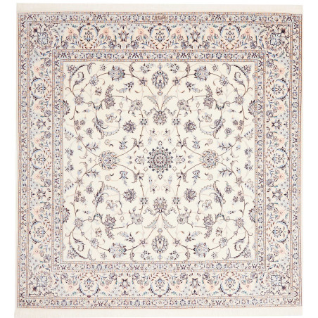 Nain 6la 200x210 Cm Nain 6la, Persia, Hand-carded Wool And