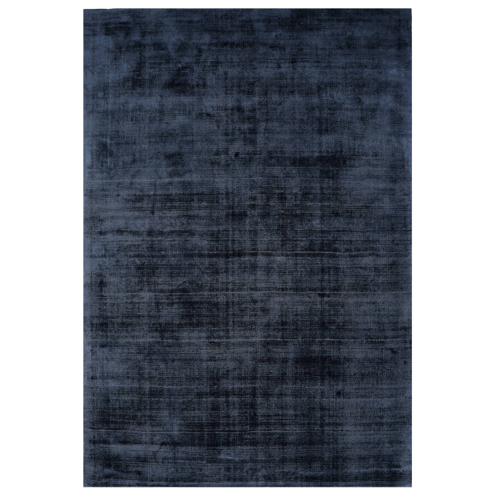 Rug Blade plain dark blue peacock blue 240x340 c