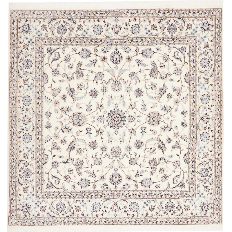 Nain 6la 204x205 Cm Nain 6la, Persia, Hand-carded Wool And