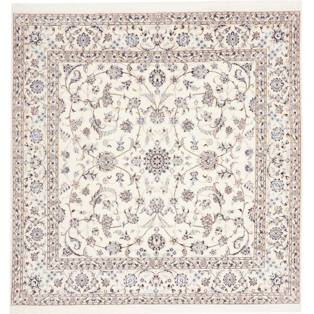 Nain 6la 204x205 Cm Nain 6la, Persia, Hand-carded Wool And