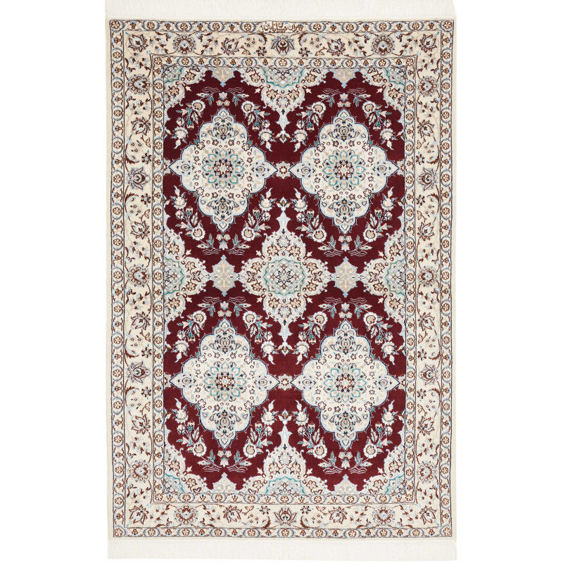 Nain 6la 108x165 Cm Nain 6la Persia Hand-carded Wool And