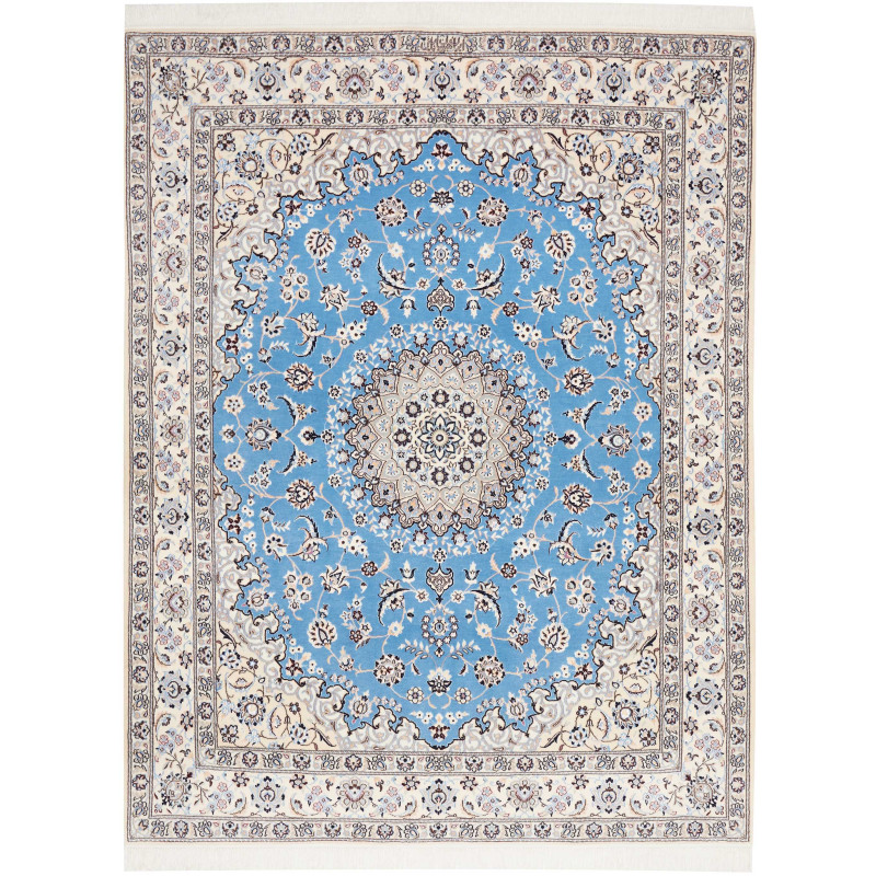 Nain 6la 160x203 Cm Nain 6la Persia Hand-spun Wool And Silk