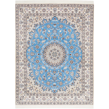 Nain 6la 160x203 Cm Nain 6la Persia Hand-spun Wool And Silk