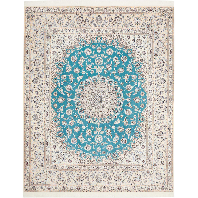 Nain 6la 207x254 Cm Nain 6la, Persia, Hand-carded Wool And