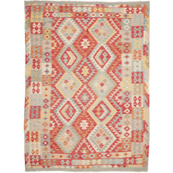 Kilim 176x244 Cm Afghan Kilim, Hand-carded Wool, Cotton, 0.3