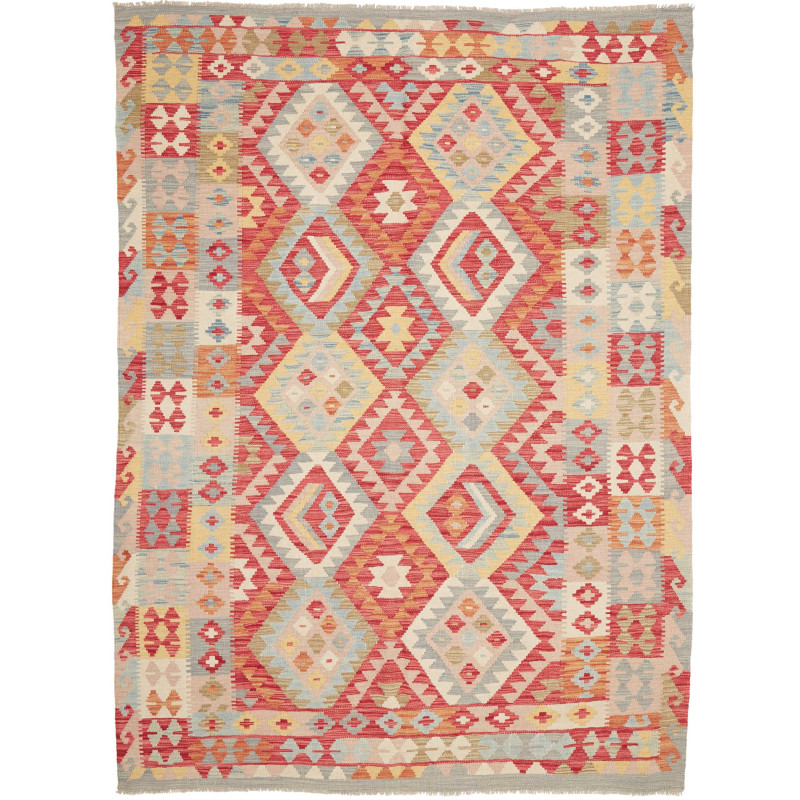 Kilim 176x244 Cm Afghan Kilim, Hand-carded Wool, Cotton, 0.3