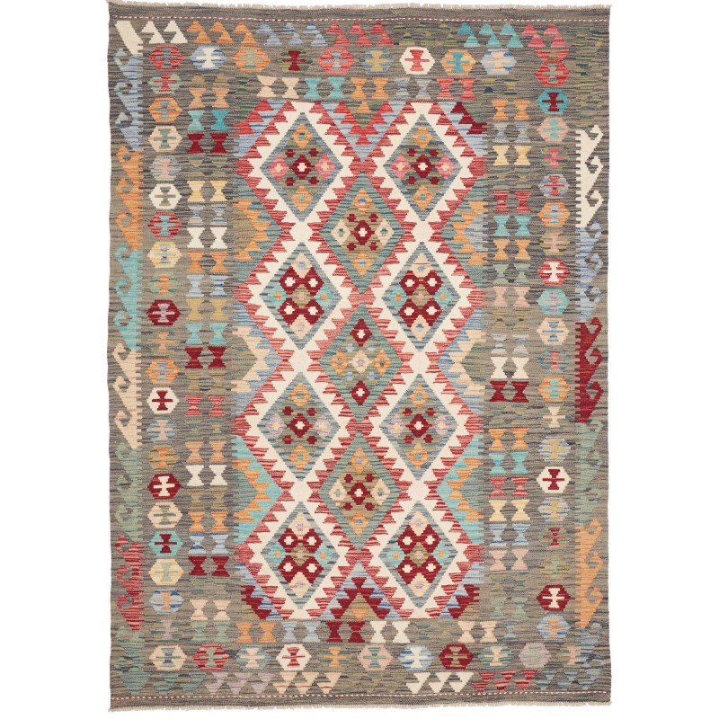Kilim 172x241 Cm Kilim, Afghanistan, Hand-carded Wool,