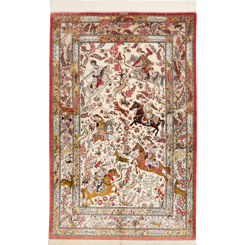 Ghom Silk 132x203 Cm Ghom Silk, Persia, Silk,