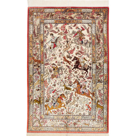 Ghom Silk 132x203 Cm Ghom Silk, Persia, Silk,