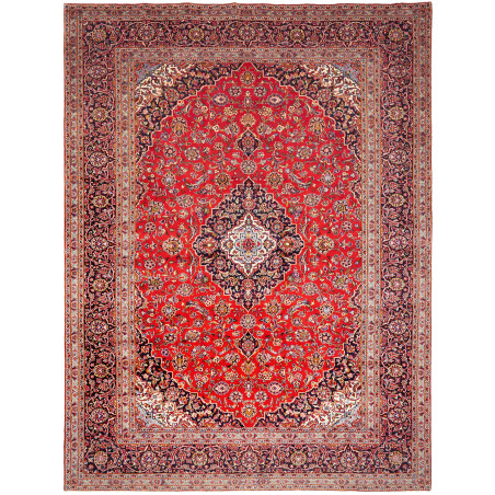 Ardakan 300x403 Cm Ardakan, Persia, Hand-carded Wool,