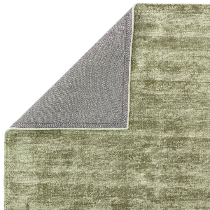 Rug Blade plain olive green sage green runner 66