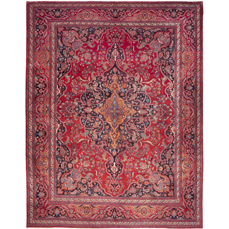 Rug Mashad Persia 303x390 Ruby Red Midnight Blu
