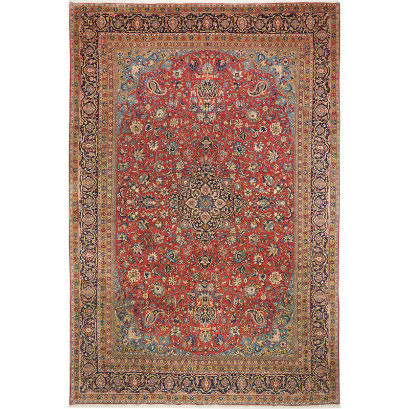 Shahreza 287x430 Cm Shahreza Persia Hand-carded Wool Cotton