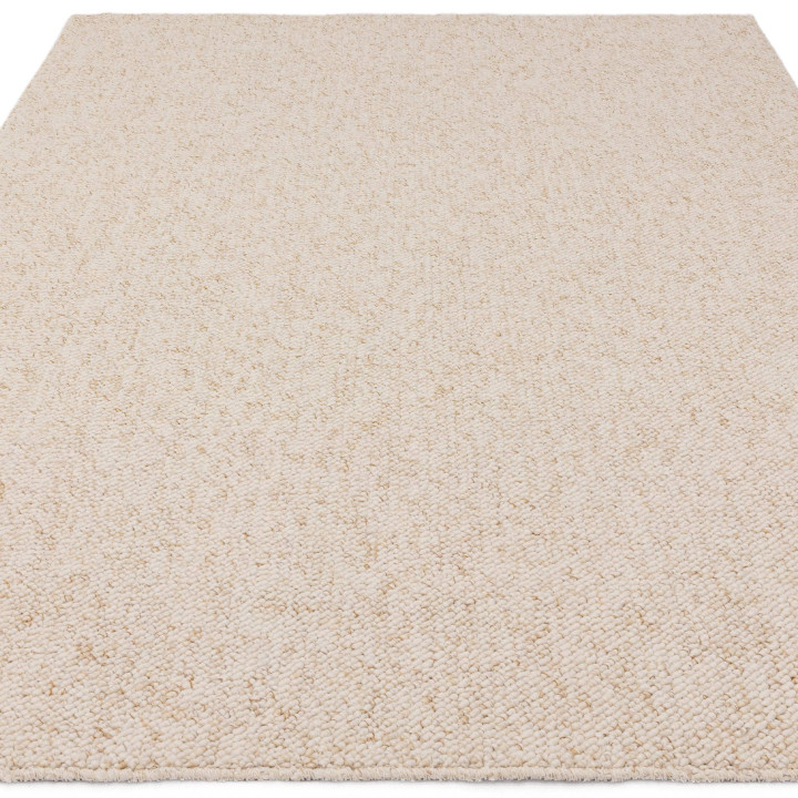 Rug Boden plain white beige 120x170 cm