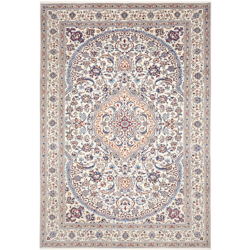 Rug Nain Kashmar Persia 242x350 Ivory Blue