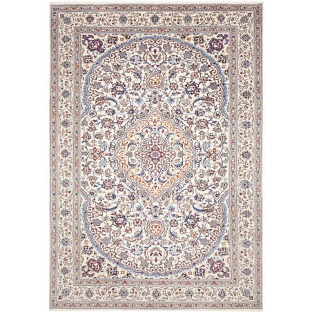 Rug Nain Kashmar Persia 242x350 Ivory Blue