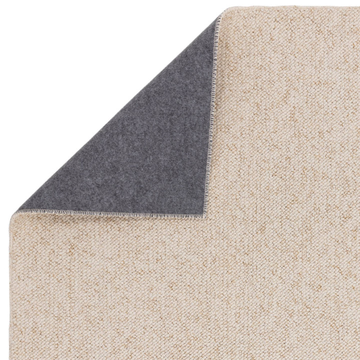 Rug Boden plain white beige 120x170 cm