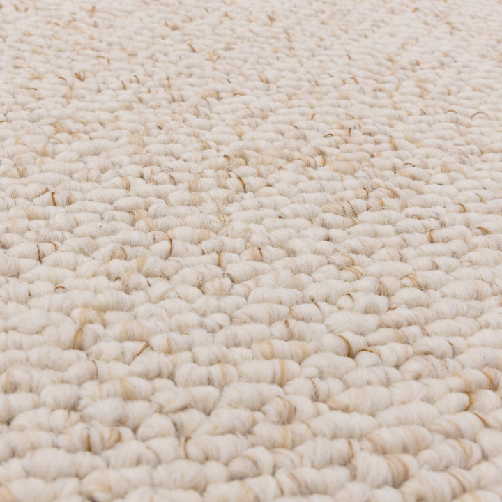Rug Boden plain white beige 120x170 cm