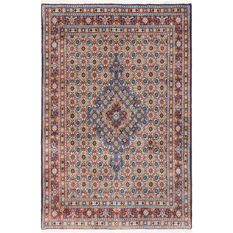 Moud 97x146 Cm Moud, Persia, Hand-carded Wool, Cotton,