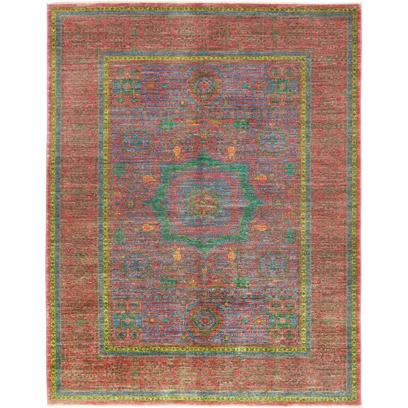 Rug Mamlouk Pakistan 178x231 Rosy Red Cerulean