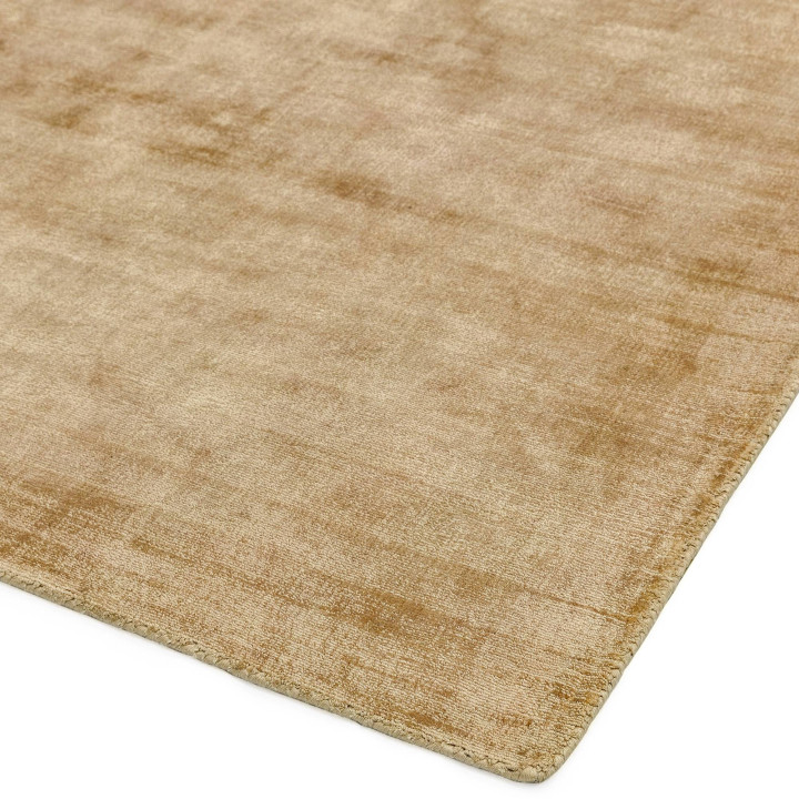 Rug Blade plain gold runner 66x240 cm