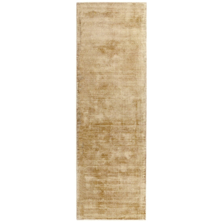Rug Blade plain gold runner 66x240 cm