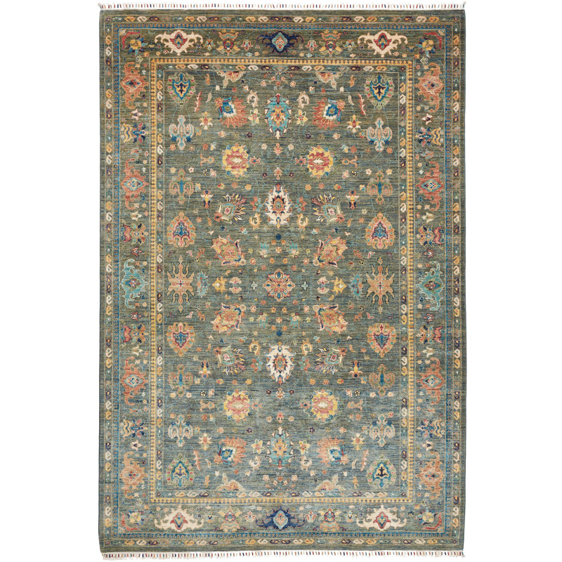 Rug Ziegler Fine Pakistan 202x301 Teal Green Och