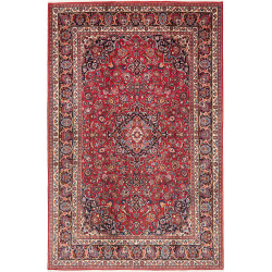 Mashad 193x300 Cm Mashad, Persia, Hand-carded Wool (warp: