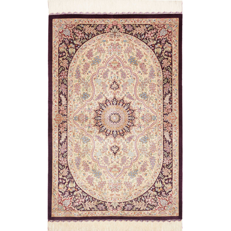 Ghom Silk 79x122 Cm Ghom Silk Persia 100% Silk Hand-knotted
