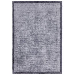 Rug Blade Border geometric dark blue light blue