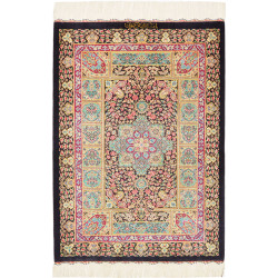 Rug Ghom Silk Persia 61x87 Deep Navy Fuchsia