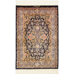 Rug Ghom Silk Persia 60x90 Navy Blue Antique Go
