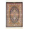 Rug Ghom Silk Persia 60x90 Navy Blue Antique Go