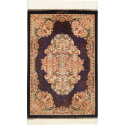 Rug Ghom Silk Persia 60x91 Plum Gold