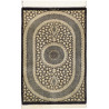 Rug Ghom Silk Persia 61x91 Black Cream