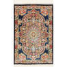Rug Ghom Silk Persia 60x91 Deep Navy Blue Coral