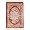 Rug Ghom Silk Persia 61x91 Burgundy Cream