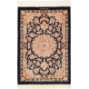 Rug Ghom Silk Persia 62x90 Black Cream