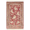Rug Ghom Silk Persia 80x124 Crimson Red Cream A