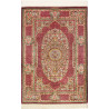 Rug Ghom Silk Persia 81x118 Ruby Red Burgundy