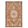 Rug Ghom Silk Persia 79x121 Dark Brown Cream Go