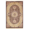 Rug Ghom Silk Persia 79x124 Burgundy Soft Yello