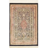 Rug Ghom Silk Persia 79x118 Black Cream