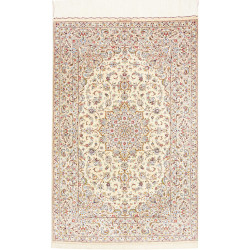 Rug Ghom Silk Persia 99x150 Cream Ivory