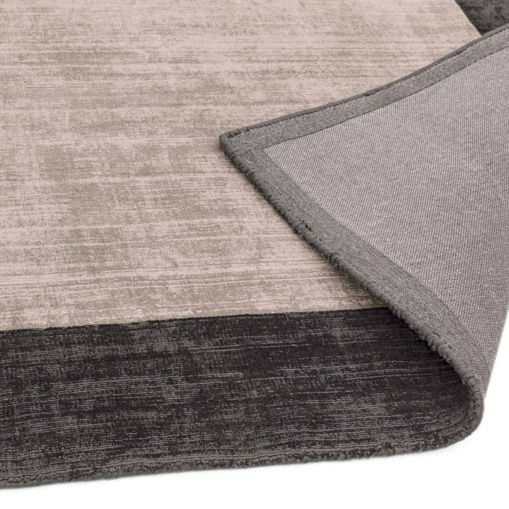 Rug Blade Border geometric grey silver 200x290 c