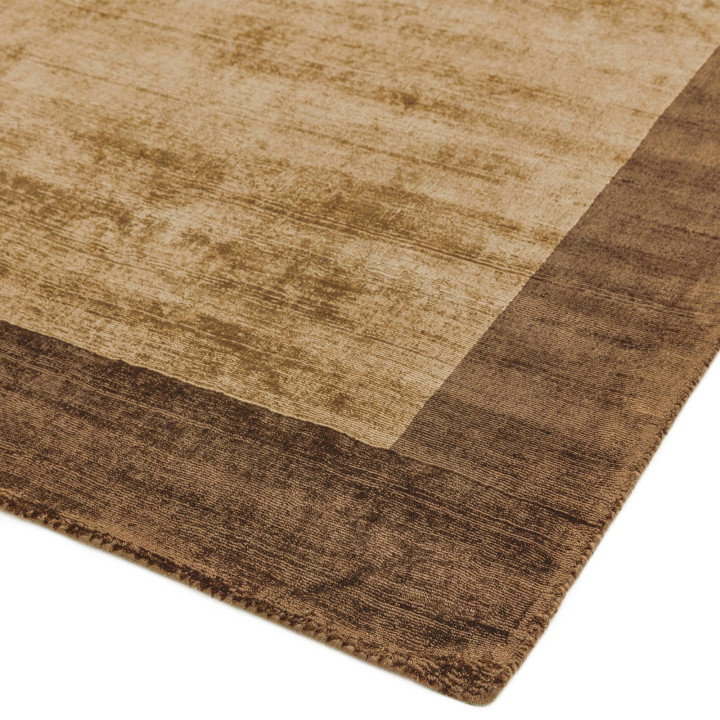 Rug Blade Border geometric brown beige 200x290 c