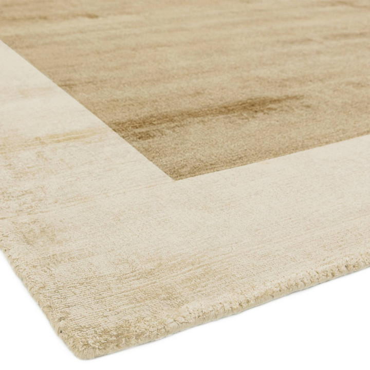 Rug Blade Border geometric beige light taupe 120