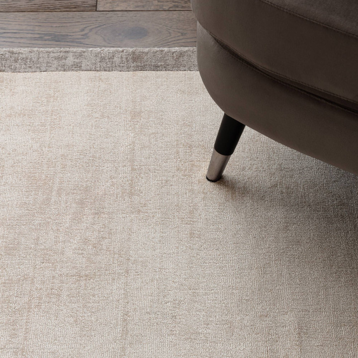 Tappeto Blade Border geometrico grigio e beige 1