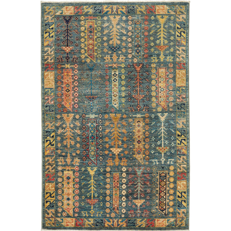 Tribal 100x154 Cm Tribal, Pakistan, Hand-carded Wool (warp: