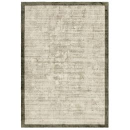 Tappeto Blade Border geometrico verde oliva e be